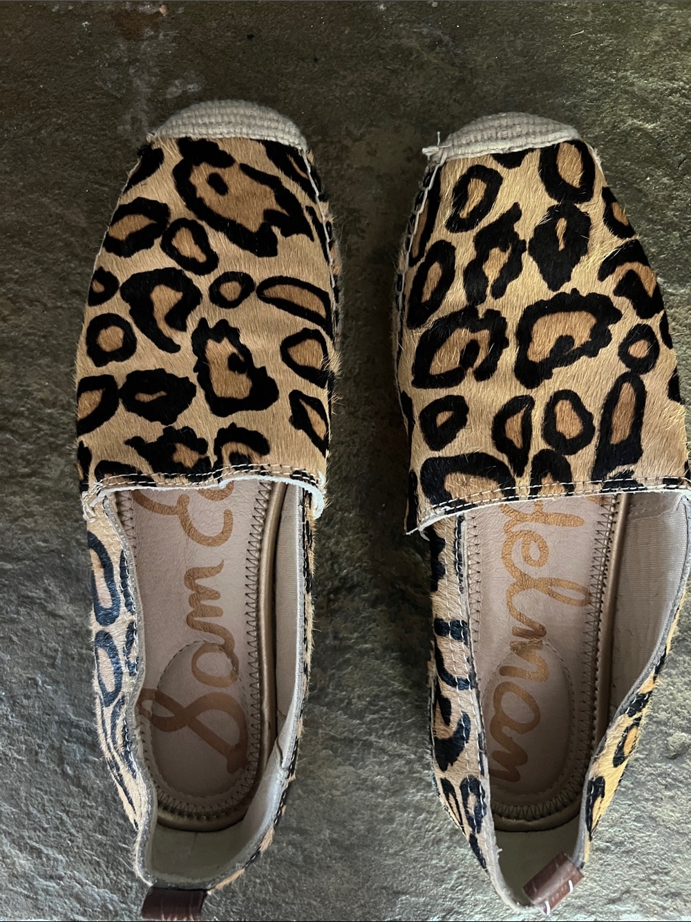 Sam Edelman Leopard-Print Espadrilles in Tan and Black